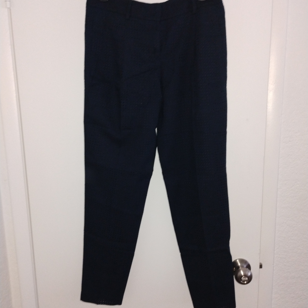 JUST REDUCED!!  Akris Punto Women's Black Textured Trousers Stright Leg